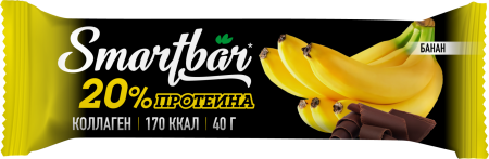 Протеиновый батончик - Банан в темной глазури, SmartBar Protein 40 г.
